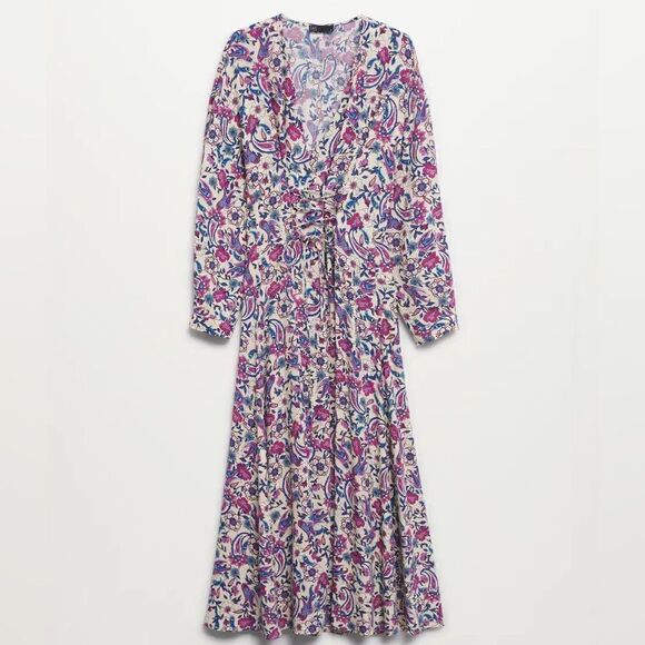 Mango Floral Lace Detail Dress New - Picture 2 of 9